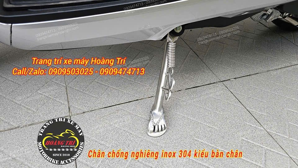 Bộ chân chống inox cho xe Stylo 160