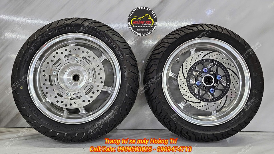 Mâm xe Stylo 160 - Mâm 6 cây BST nhôm đúc CNC