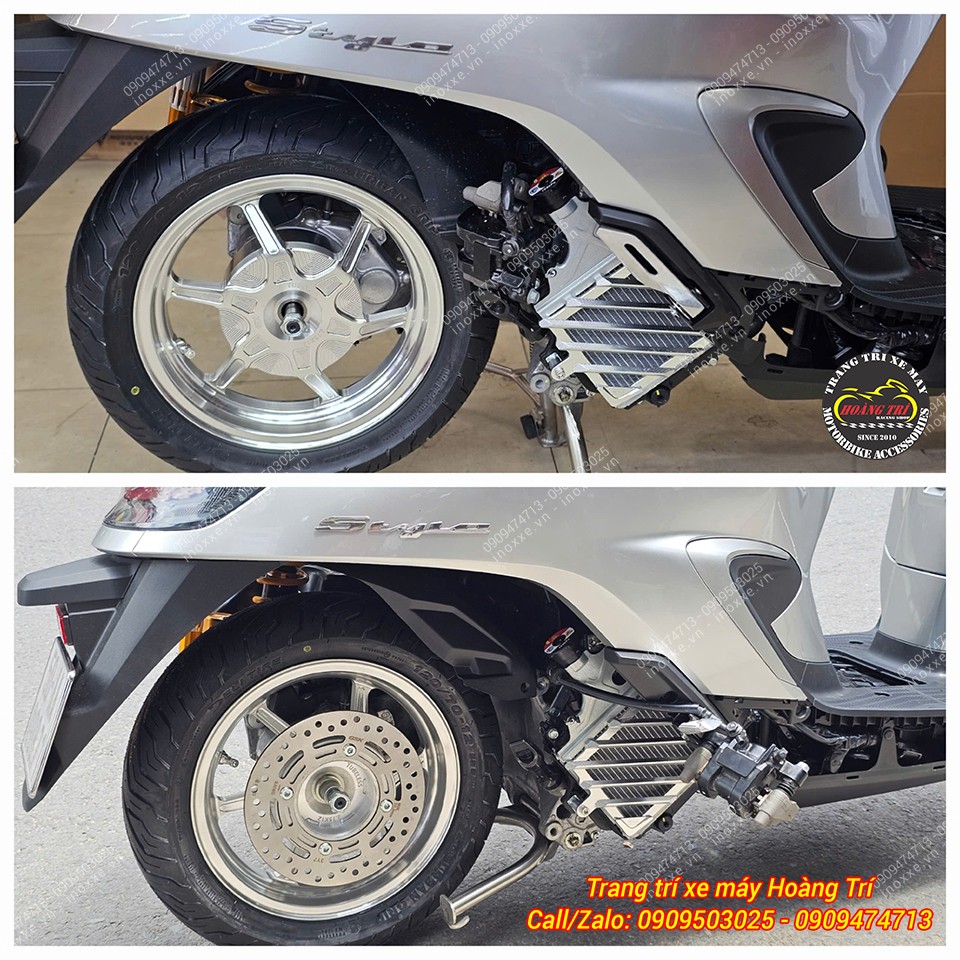 Mâm xe Stylo 160 - Mâm 6 cây BST nhôm đúc CNC