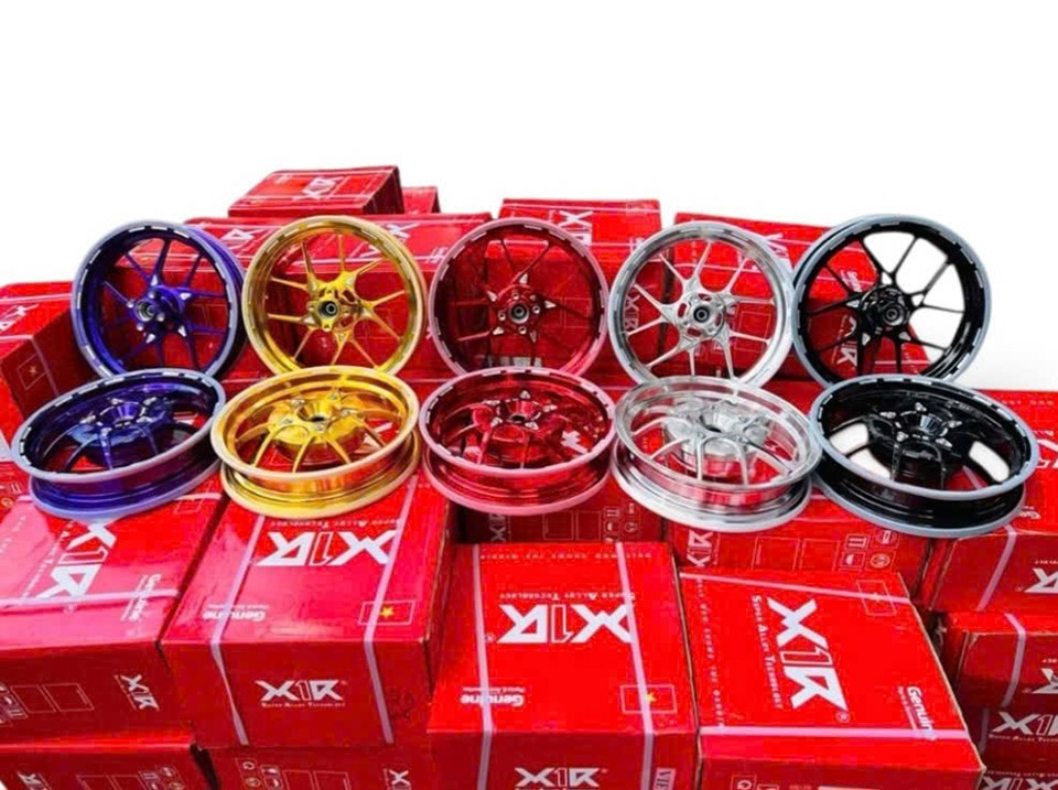 Mâm nhôm đúc CNC X1R 10 cây cho xe Stylo 160