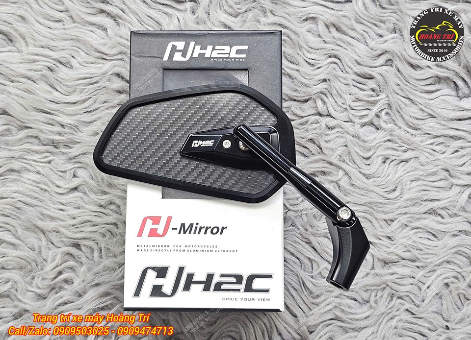 Kính hậu kiểu H2C E4 nhôm CNC