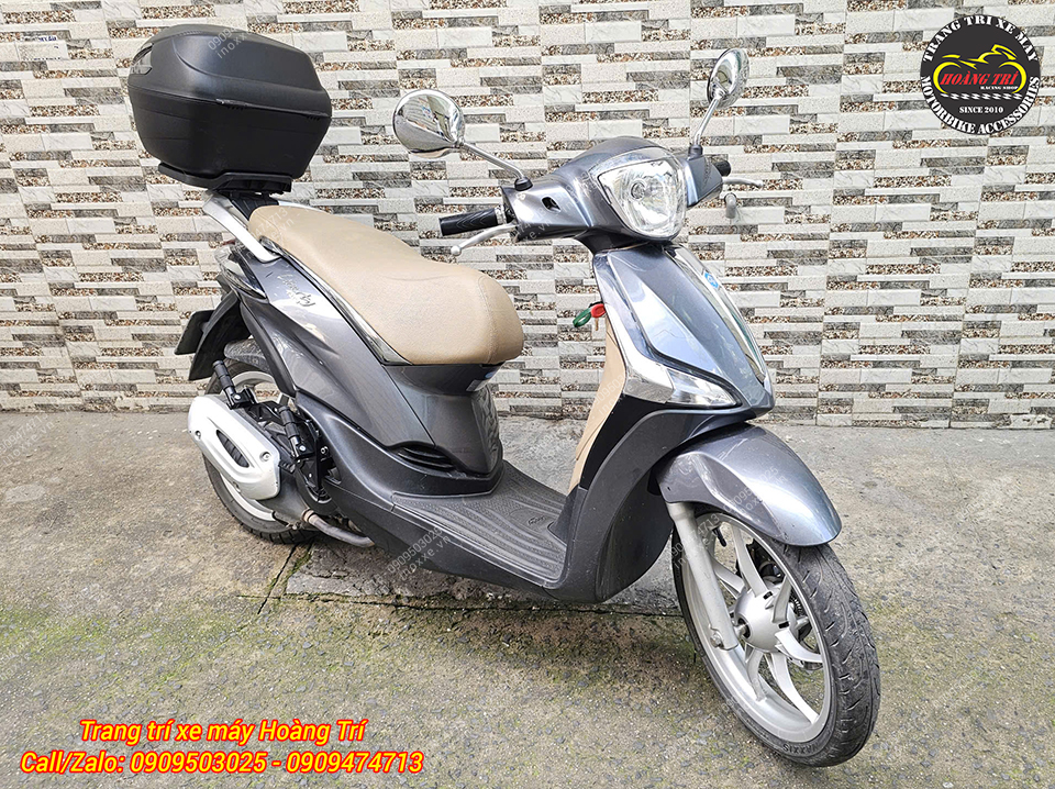 Gác chân phụ HTR nhôm CNC cho xe Piaggio Liberty