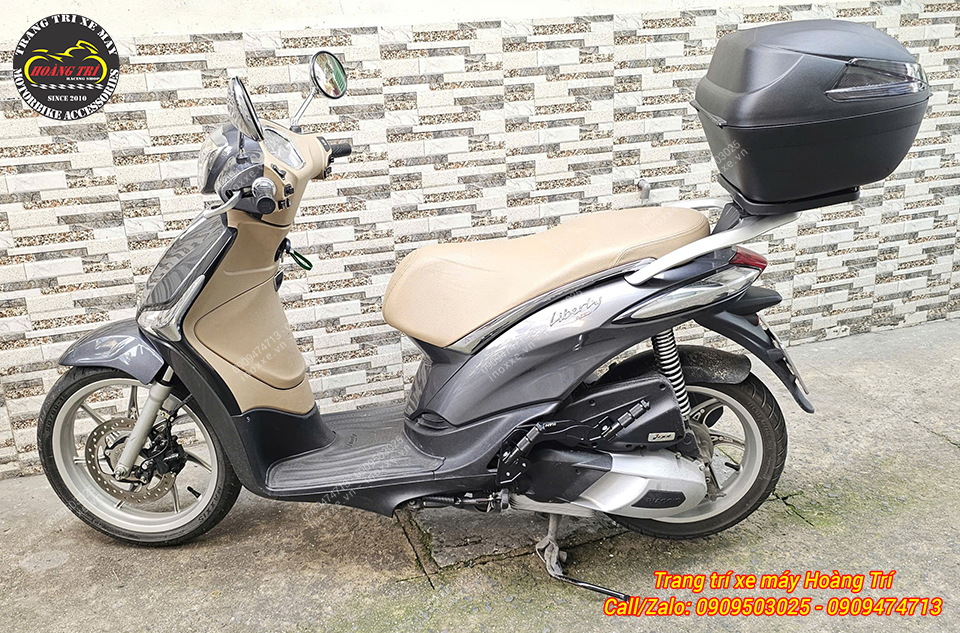 Gác chân phụ HTR nhôm CNC cho xe Piaggio Liberty