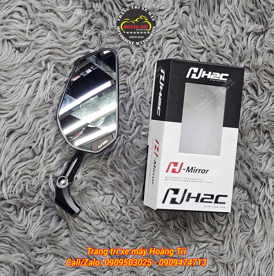 Kính hậu kiểu H2C E4 nhôm CNC