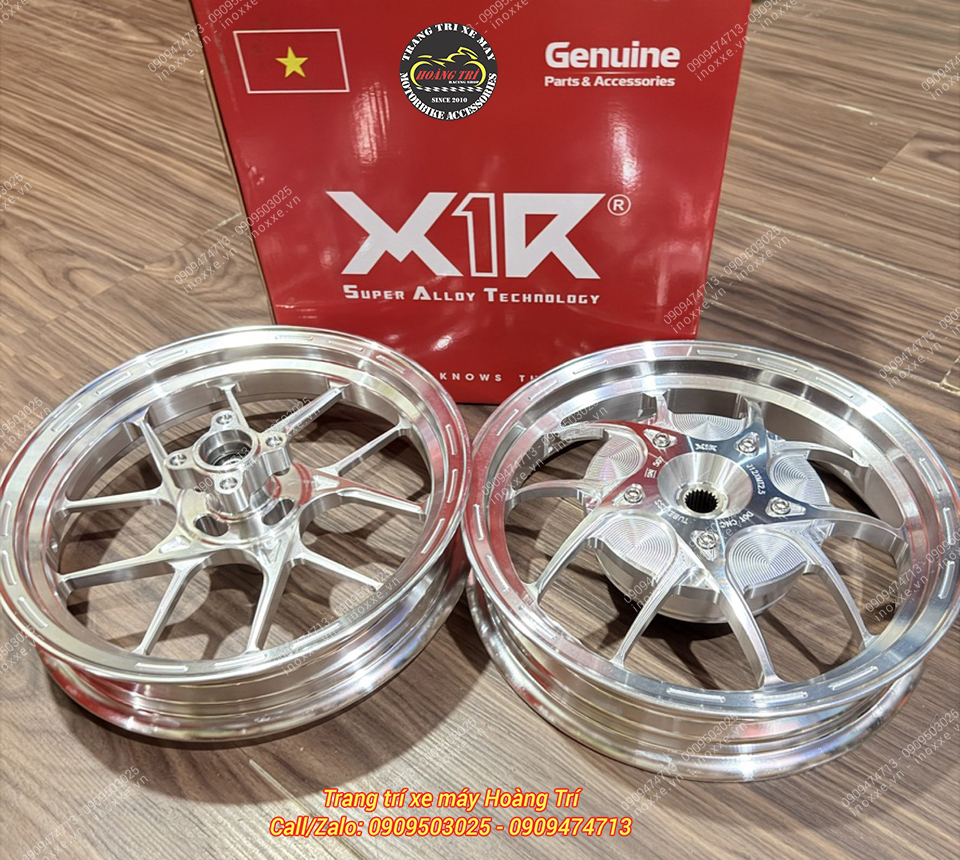 Mâm nhôm đúc CNC X1R 10 cây cho xe Stylo 160