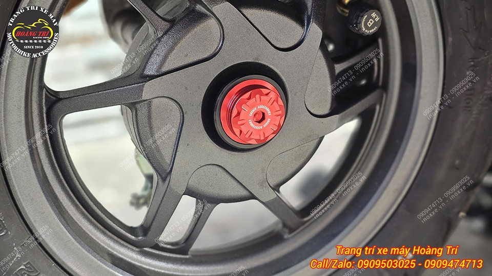 Chụp cốt bánh sau Honda UC3 nhôm CNC