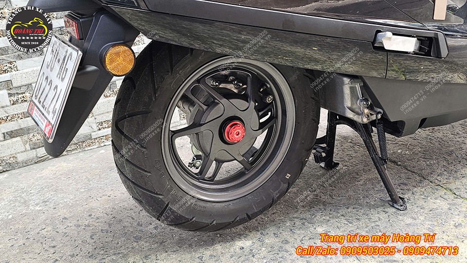 Chụp cốt bánh sau Honda UC3 nhôm CNC