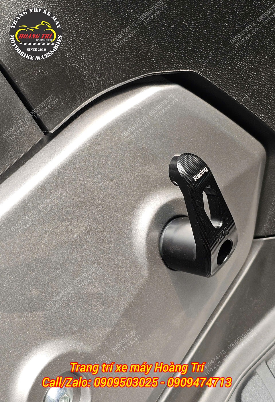 Móc nhôm CNC VR - Móc treo đồ xe máy