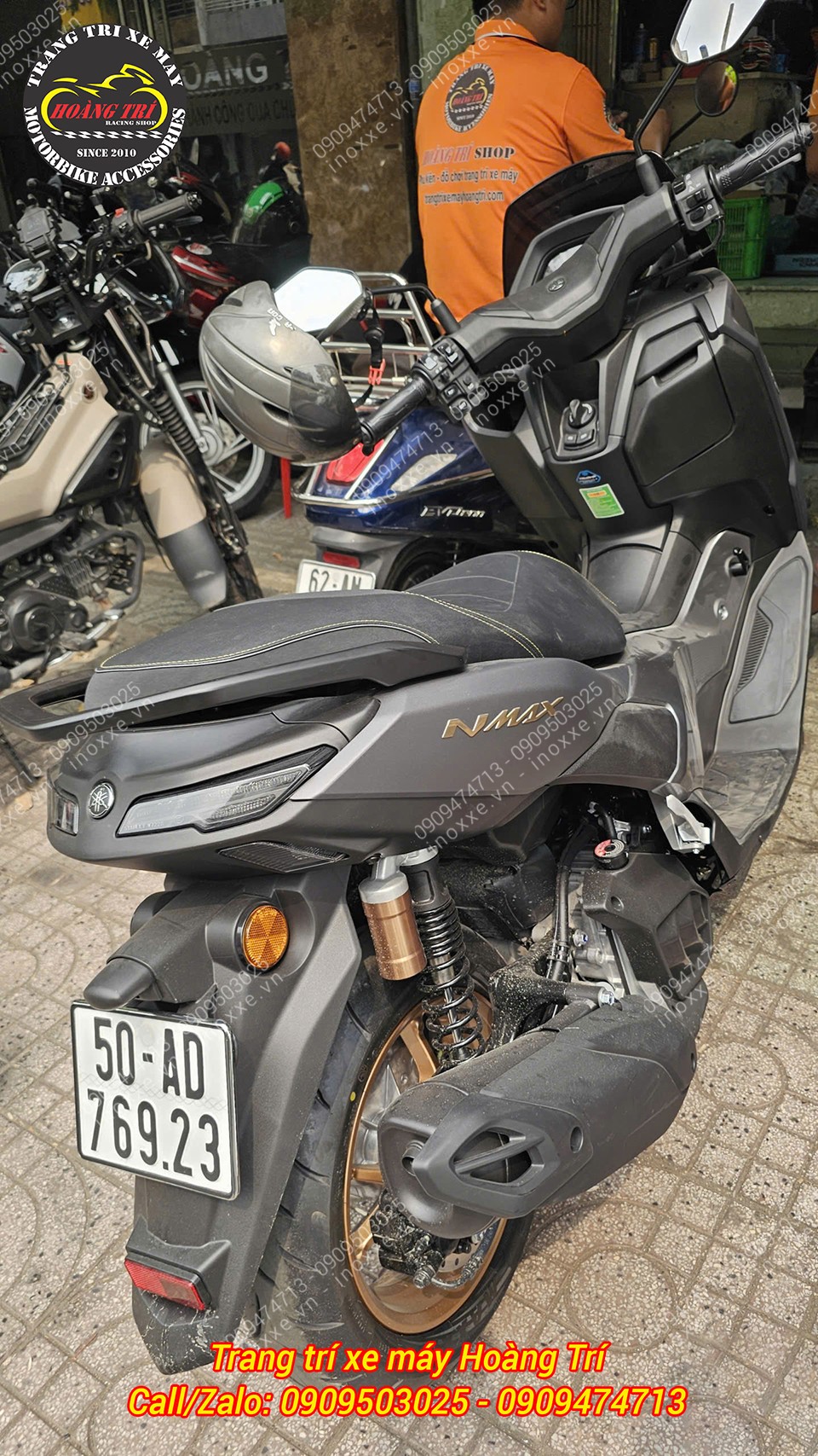 Móc nhôm CNC VR - Móc treo đồ xe máy