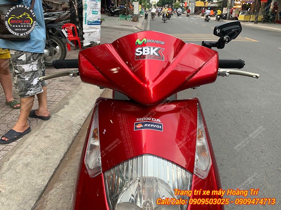 Tay thắng nhôm cnc độ cho xe Dylan, PS, SH Ý 2005-2008