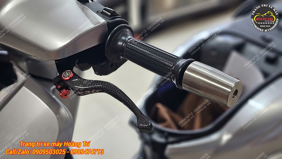Gù inox chống rung tay lái xe máy