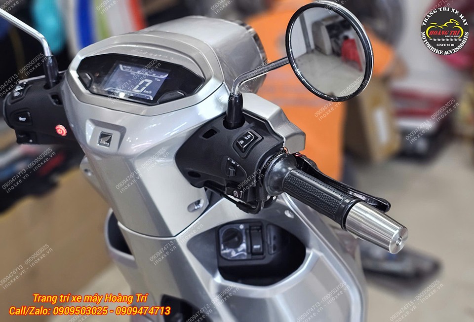 Gù inox chống rung tay lái xe máy