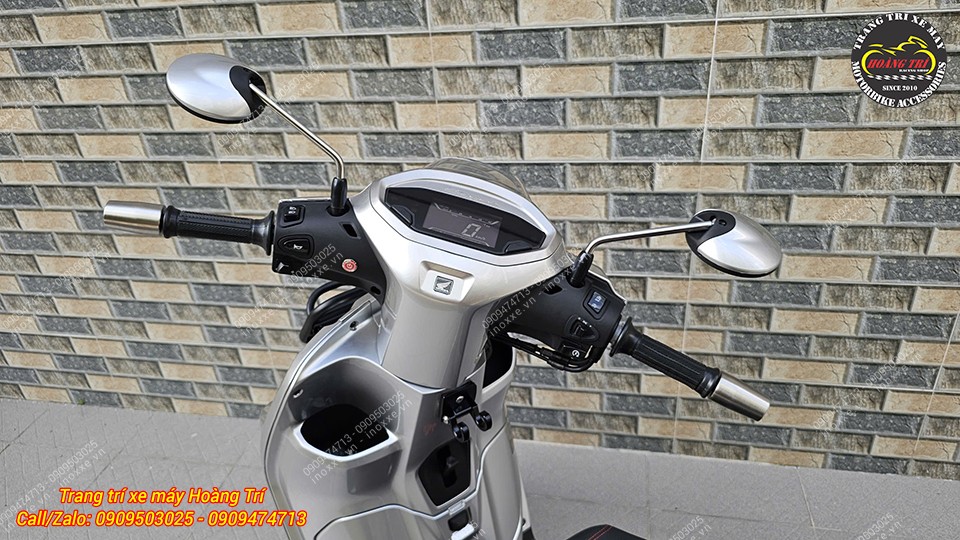 Gù inox chống rung tay lái xe máy
