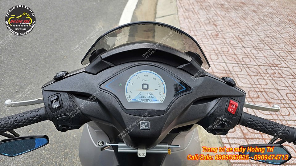 Độ đồng hồ Vespa Full LCD cho xe SH