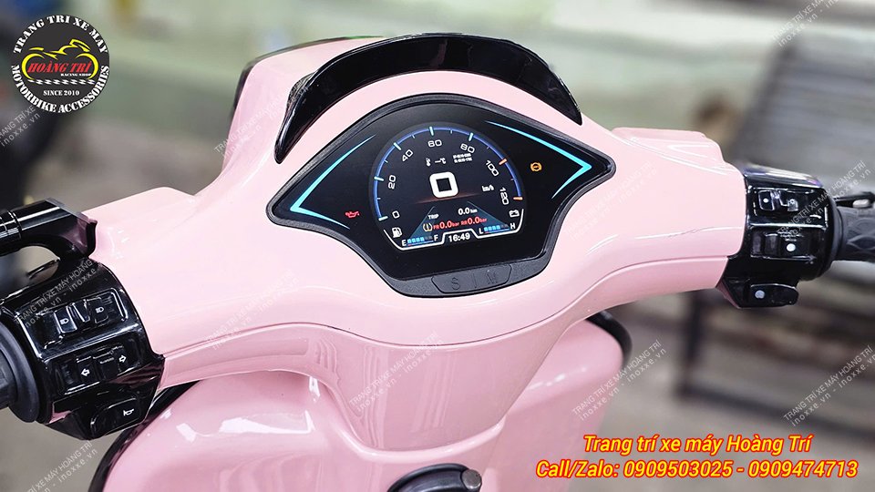 Cụm đồng hồ full LCD 2024 dành cho Vespa Sprint/Primavera