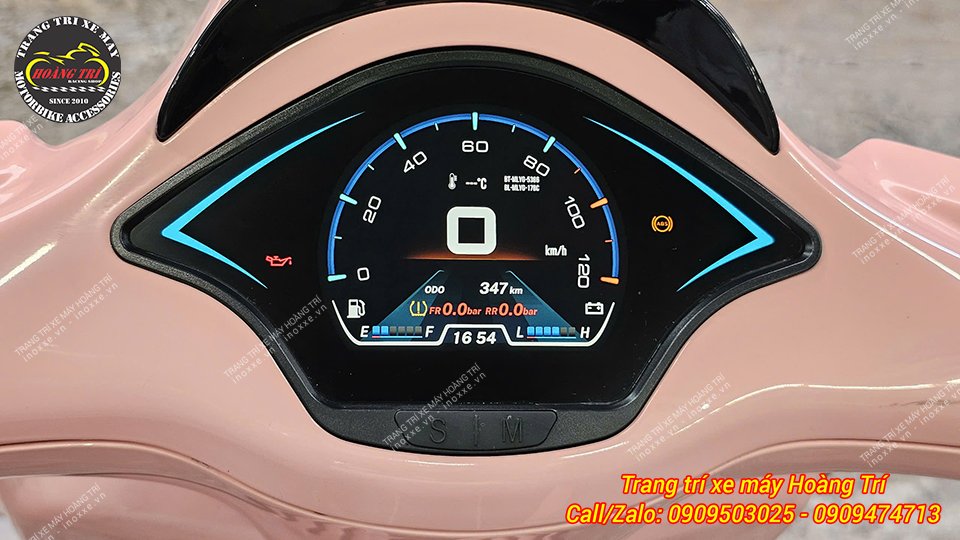 Cụm đồng hồ full LCD 2024 dành cho Vespa Sprint/Primavera