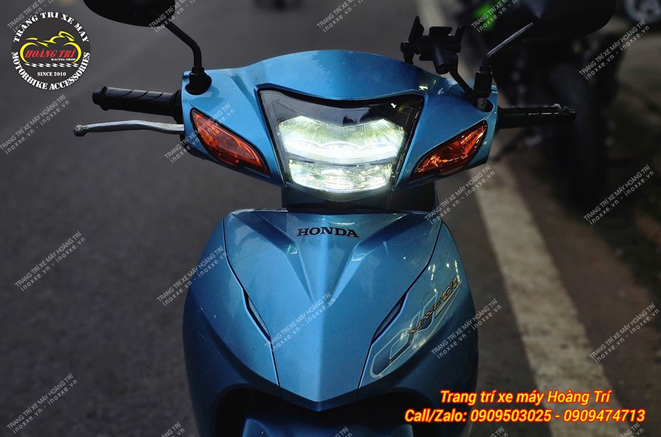 Cụm đèn pha Led 2 tầng Honda Wave, Future X, Wave A 110 thương hiệu Zhi.Pat