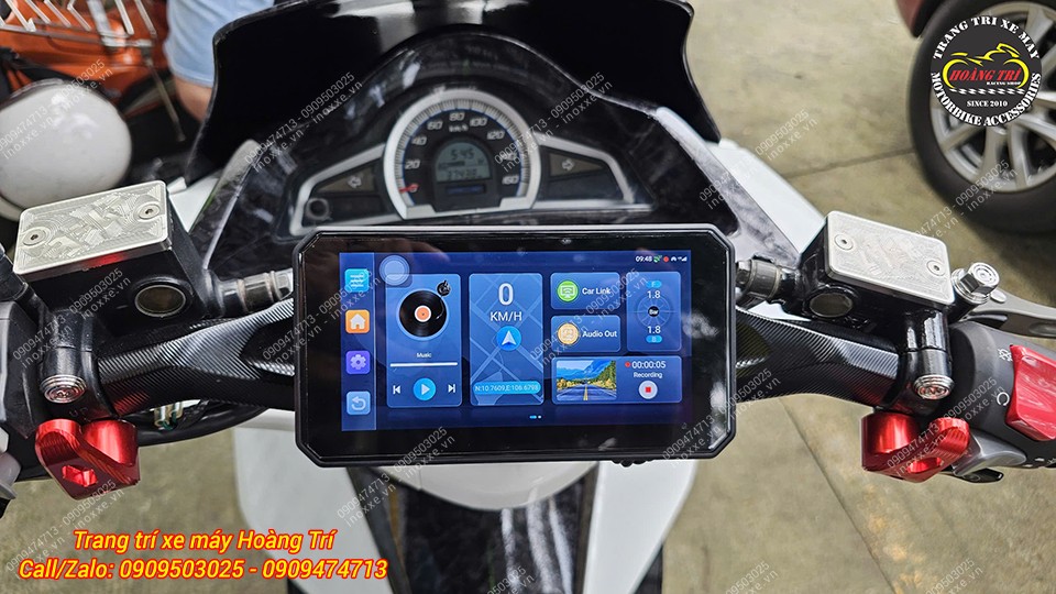 Màn hình Android 6 inch Motocycle T50M23 camera hành trình, dẫn đường, GPS, Sim 4G