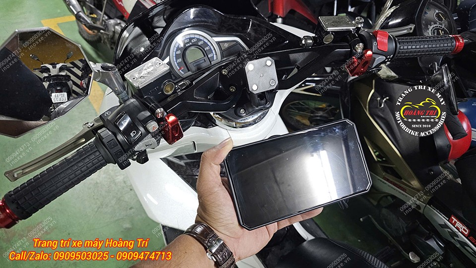 Màn hình Android 6 inch Motocycle T50M23 camera hành trình, dẫn đường, GPS, Sim 4G