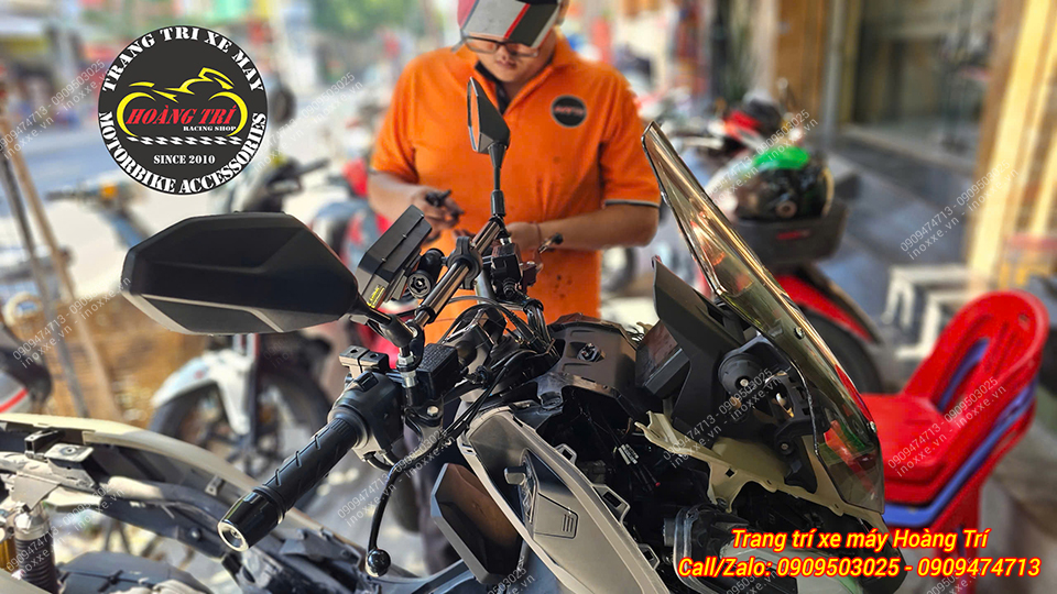 Màn hình Android 6 inch Motocycle T50M23 camera hành trình, dẫn đường, GPS, Sim 4G