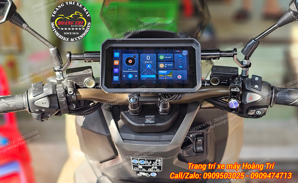 Màn hình Android 6 inch Motocycle T50M23 camera hành trình, dẫn đường, GPS, Sim 4G