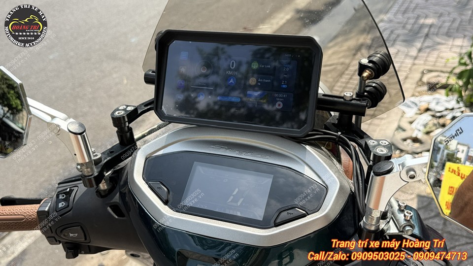 Màn hình Android 6 inch Motocycle T50M23 camera hành trình, dẫn đường, GPS, Sim 4G