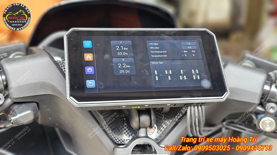 Màn hình Android 6 inch Motocycle T50M23 camera hành trình, dẫn đường, GPS, Sim 4G