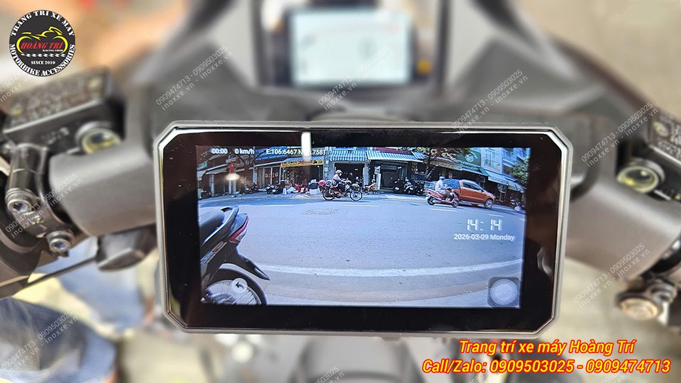 Màn hình Android 6 inch Motocycle T50M23 camera hành trình, dẫn đường, GPS, Sim 4G