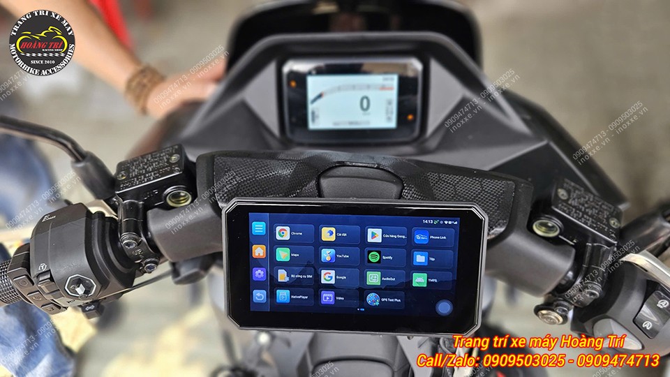 Màn hình Android 6 inch Motocycle T50M23 camera hành trình, dẫn đường, GPS, Sim 4G