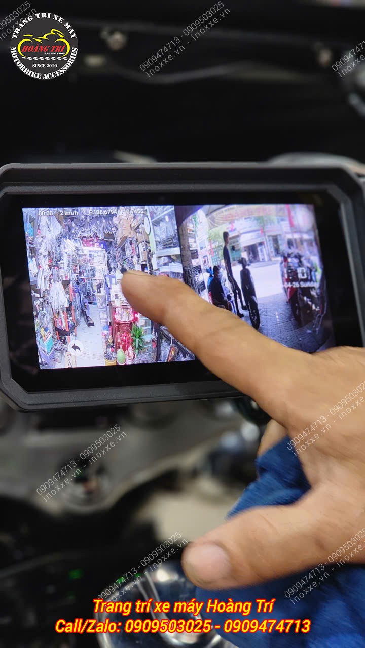 Màn hình Android 6 inch Motocycle T50M23 camera hành trình, dẫn đường, GPS, Sim 4G