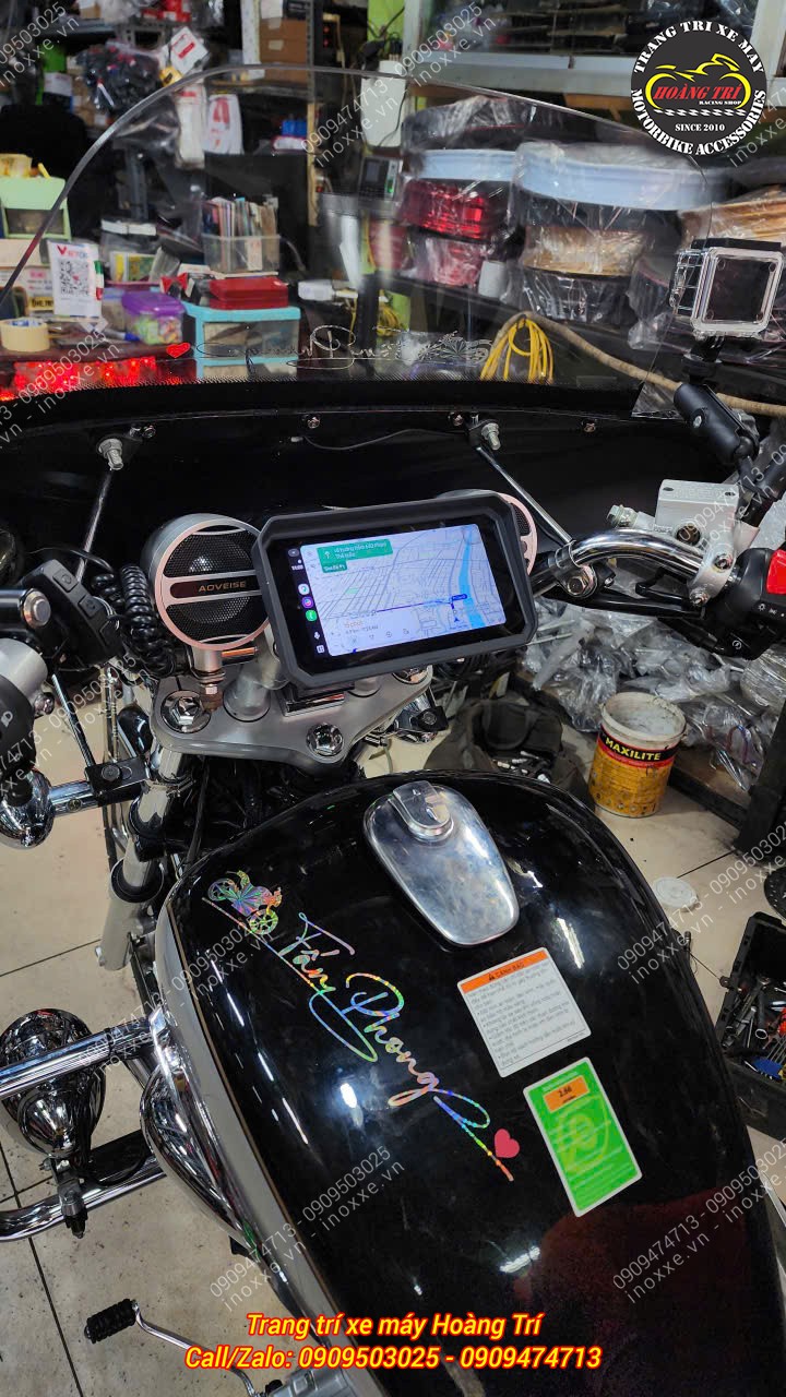 Màn hình Android 6 inch Motocycle T50M23 camera hành trình, dẫn đường, GPS, Sim 4G
