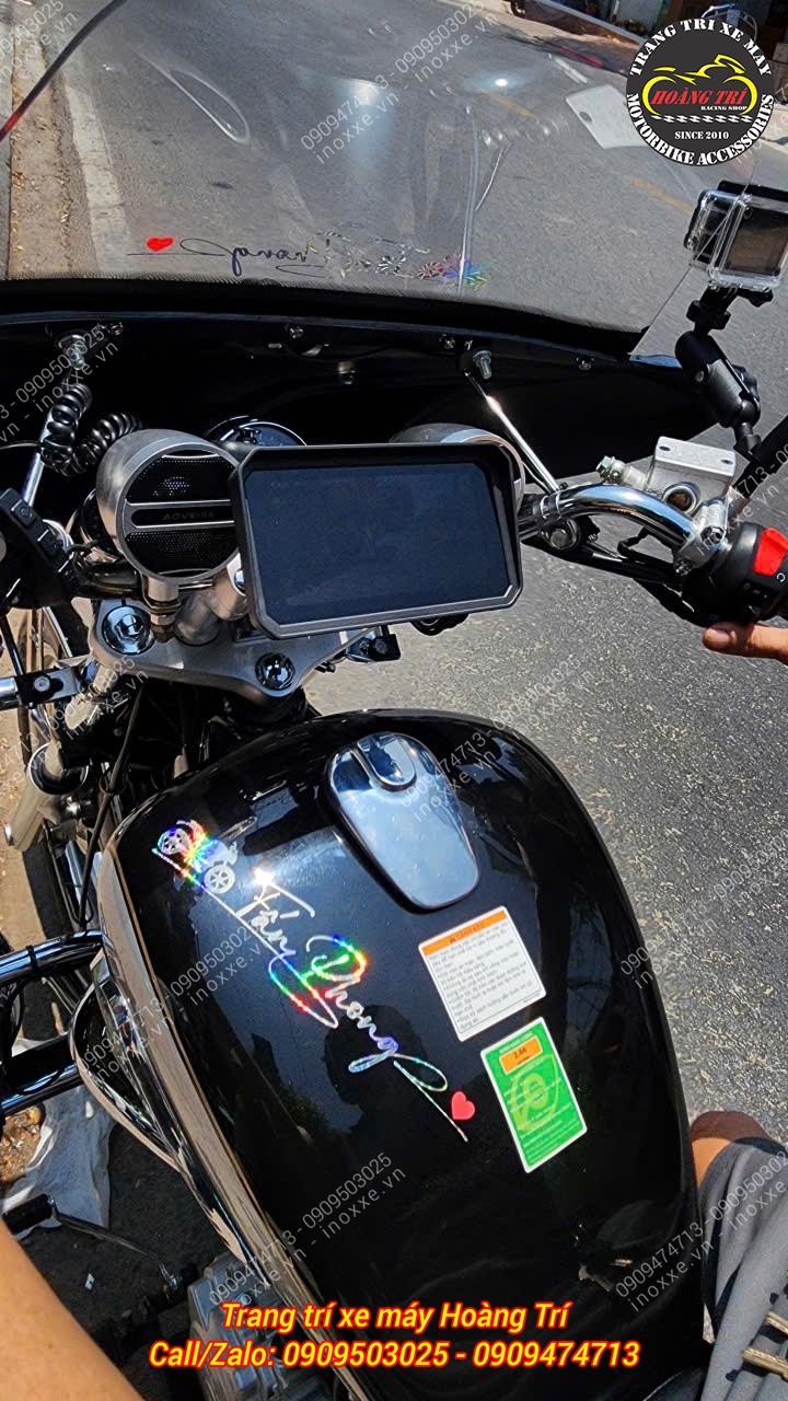 Màn hình Android 6 inch Motocycle T50M23 camera hành trình, dẫn đường, GPS, Sim 4G
