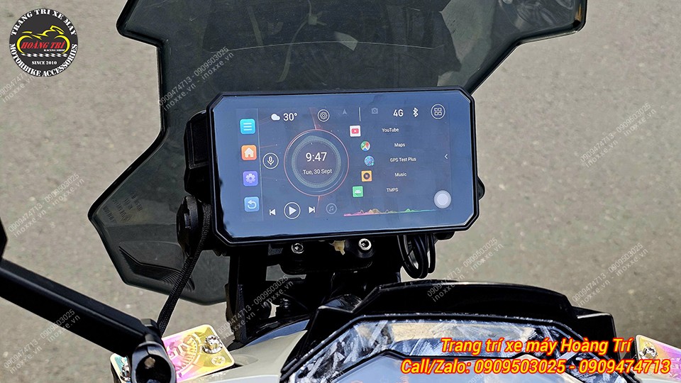 Màn hình Android 6 inch Motocycle T50M23 camera hành trình, dẫn đường, GPS, Sim 4G