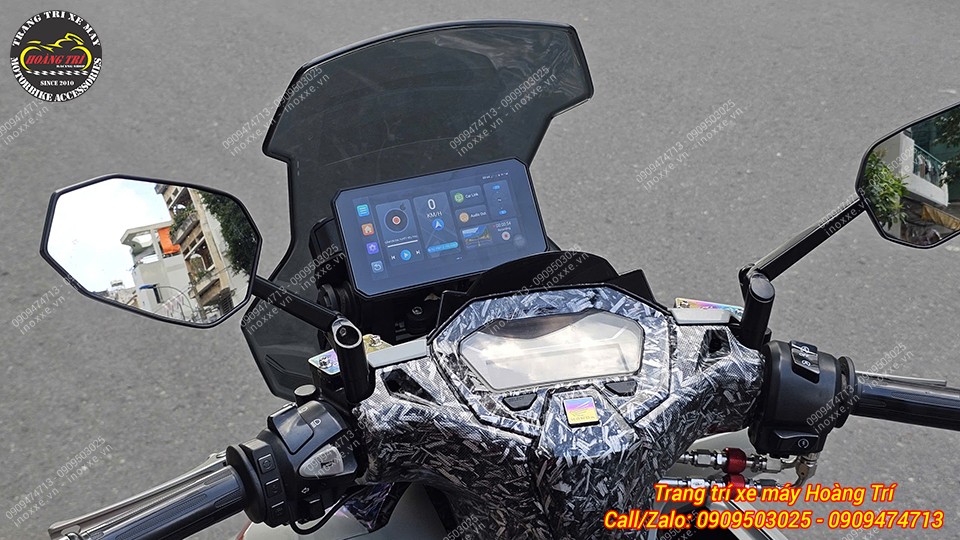 Màn hình Android 6 inch Motocycle T50M23 camera hành trình, dẫn đường, GPS, Sim 4G