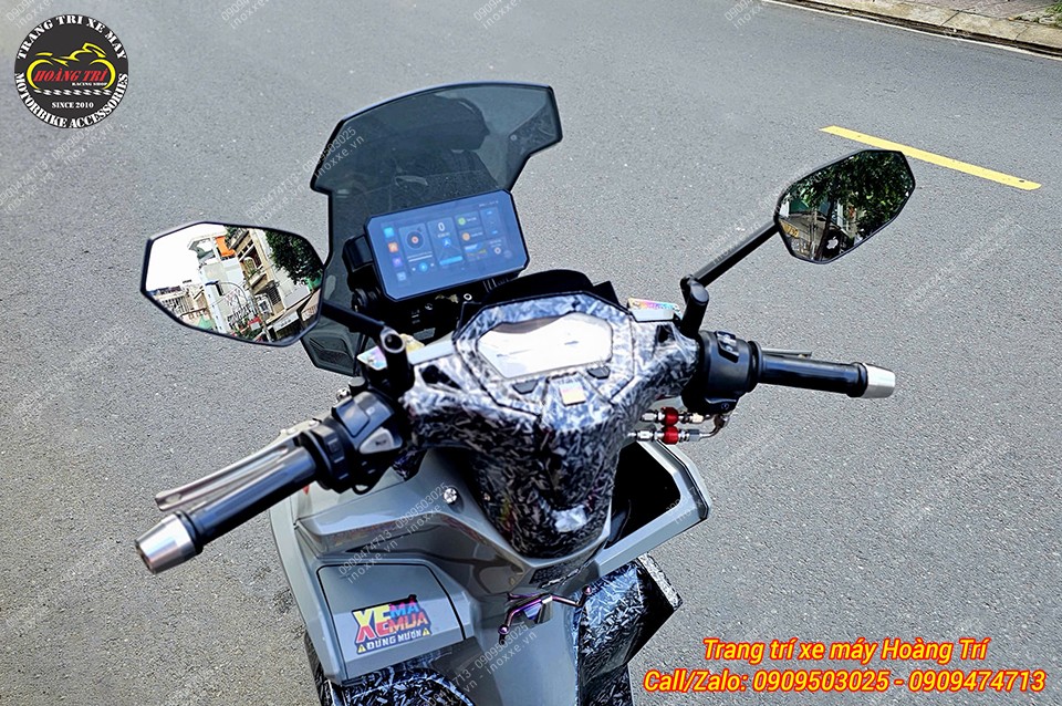 Màn hình Android 6 inch Motocycle T50M23 camera hành trình, dẫn đường, GPS, Sim 4G