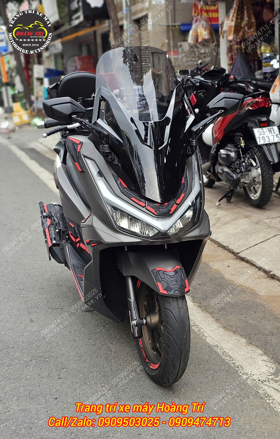 Kính chắn gió PCX 160 2025 kiểu Forza 300 - NCL