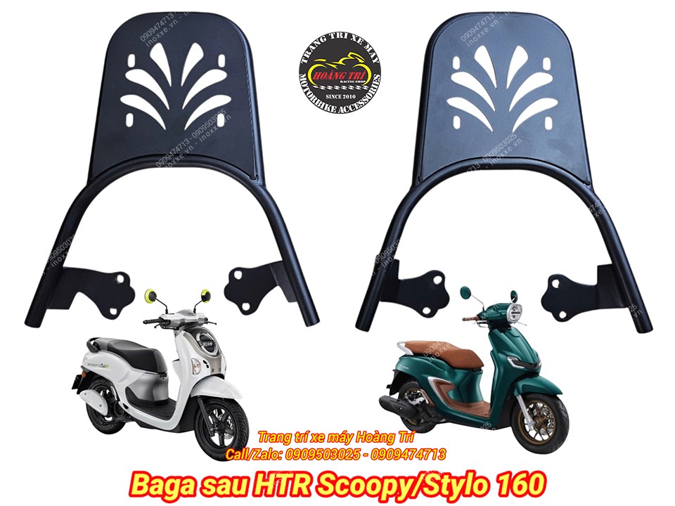 Baga sau HTR dành cho Scoopy/Genio/Stylo 160 có thể lắp thùng đựng đồ