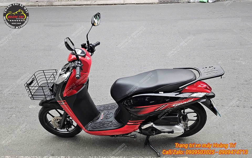 Baga sau HTR dành cho Scoopy/Genio/Stylo 160 có thể lắp thùng đựng đồ