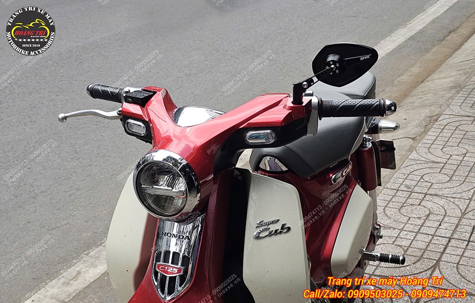 Kính hậu kiểu H2C V8 nhôm CNC