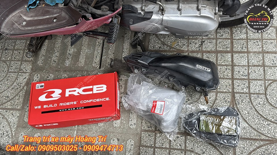 Phuộc sau RCB Tarmax cho xe Lead/Vision/Sh Mode/Scoopy/Stylo/Giorno