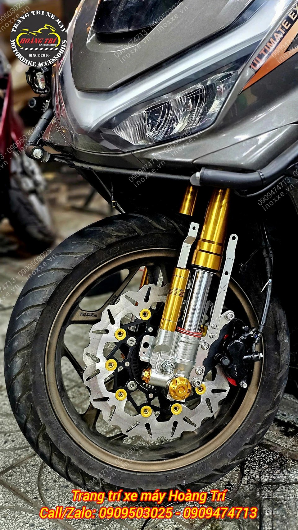 Đĩa kiểu lồng nhôm NCL size 267mm dành cho PCX 160 ABS