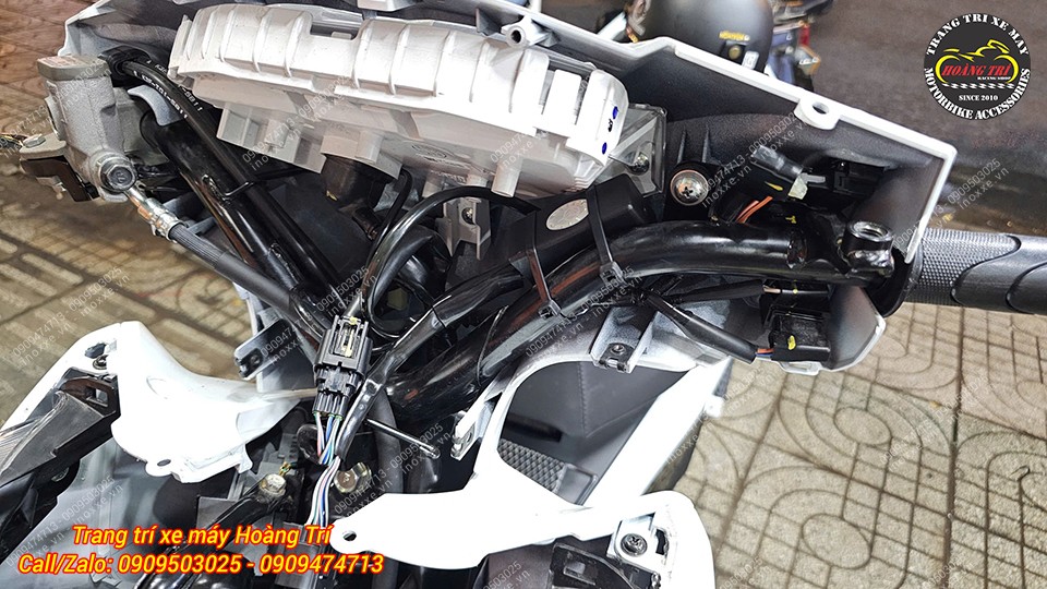 Mạch tắt mở đèn Wave Thái 125i 2025 tích hợp công tắc passing nhấn giữ 3 giây