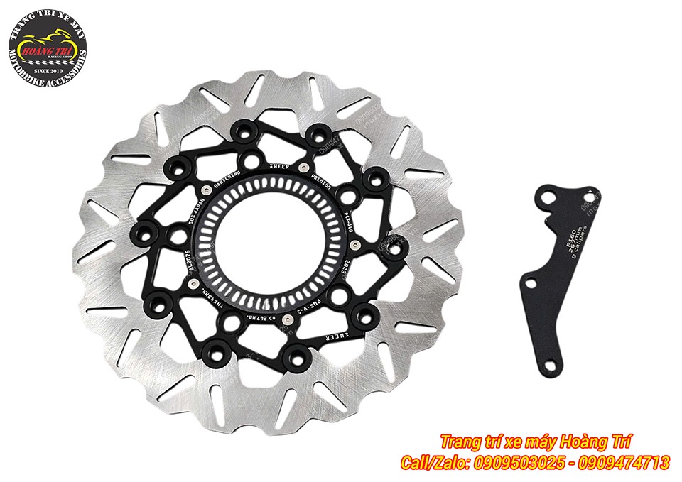 Đĩa kiểu lồng nhôm NCL size 267mm dành cho PCX 160 ABS