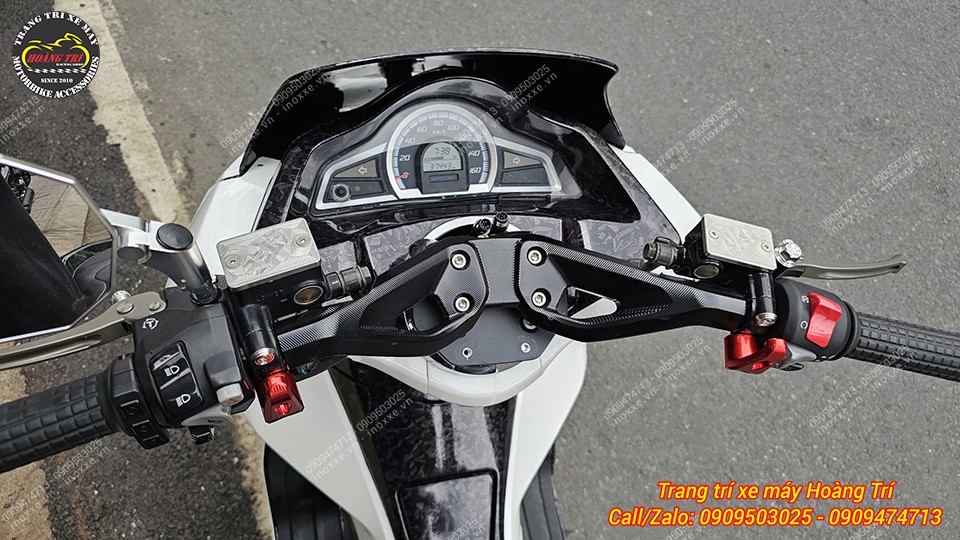 Ghi đông nhôm Batman JGZ độ cho xe PCX