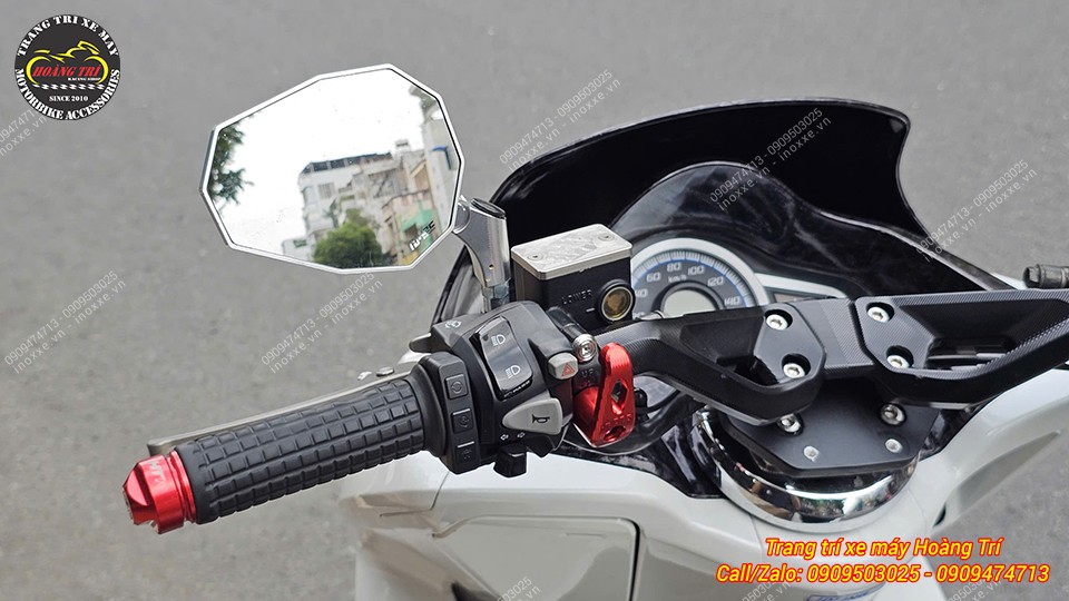 Ghi đông nhôm Batman JGZ độ cho xe PCX