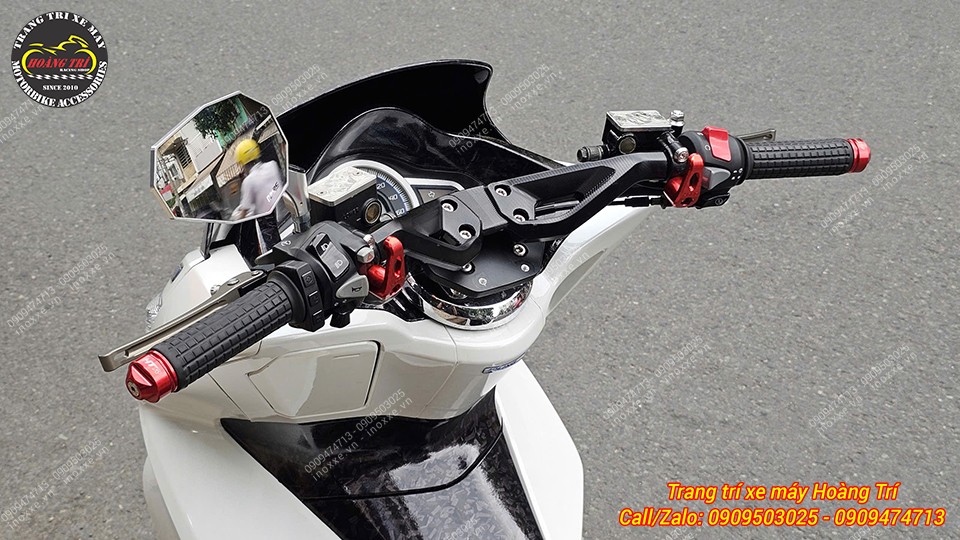 Ghi đông nhôm Batman JGZ độ cho xe PCX