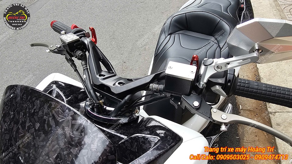Ghi đông nhôm Batman JGZ độ cho xe PCX