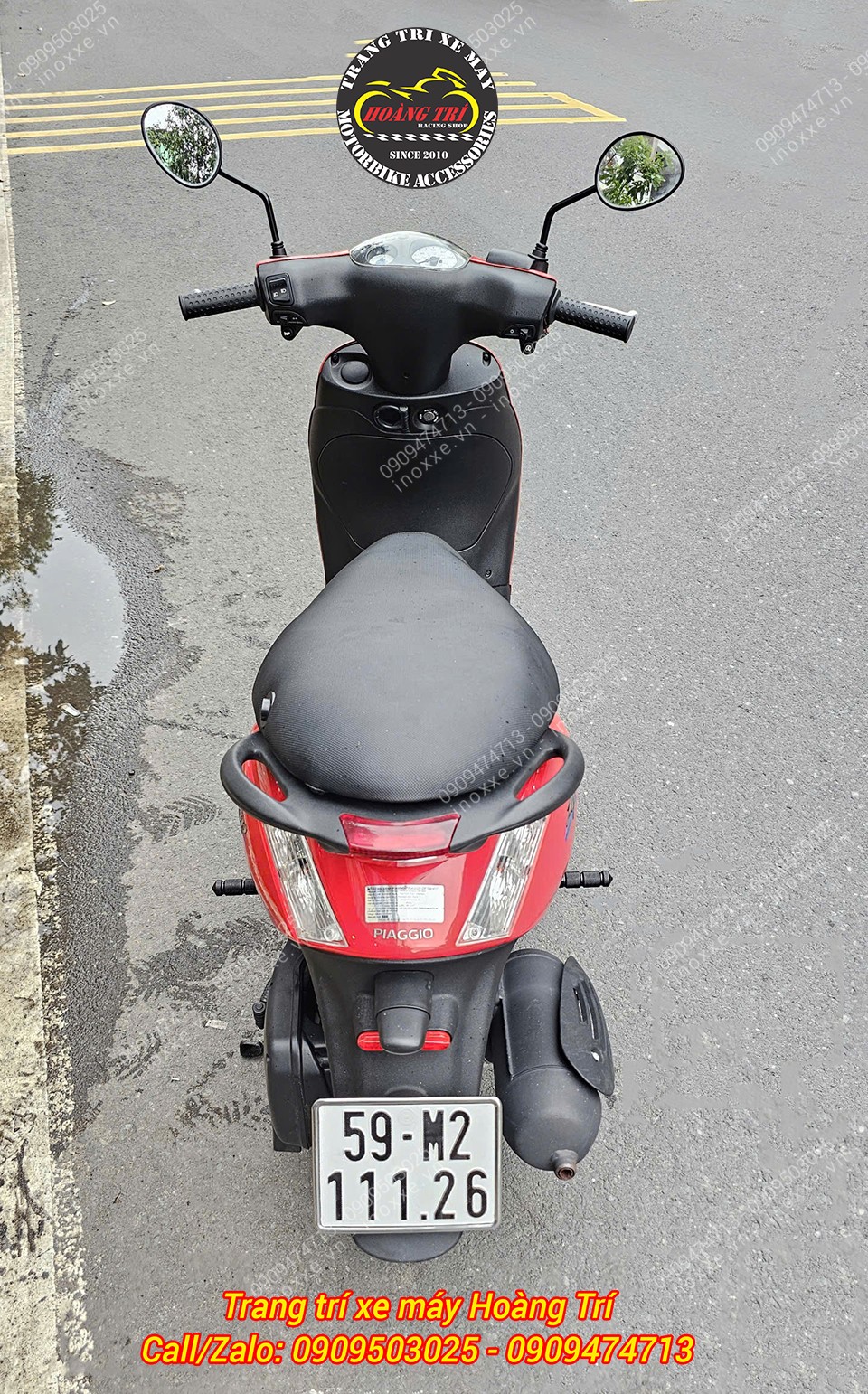 Gác chân phụ xe Piaggio Zip