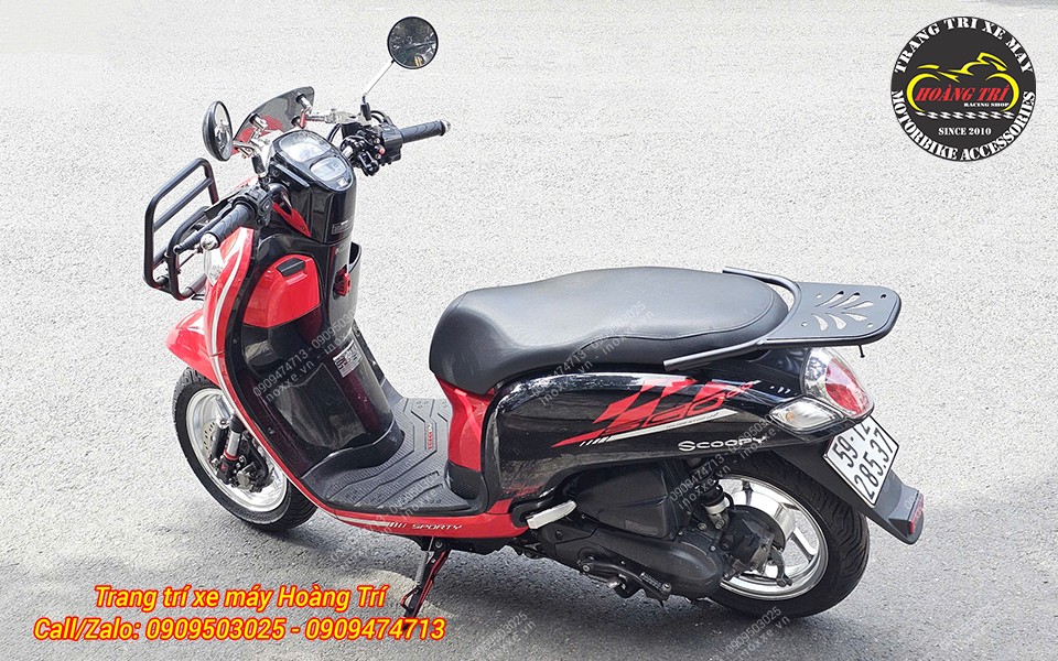 Baga sau HTR dành cho Scoopy/Genio/Stylo 160 có thể lắp thùng đựng đồ