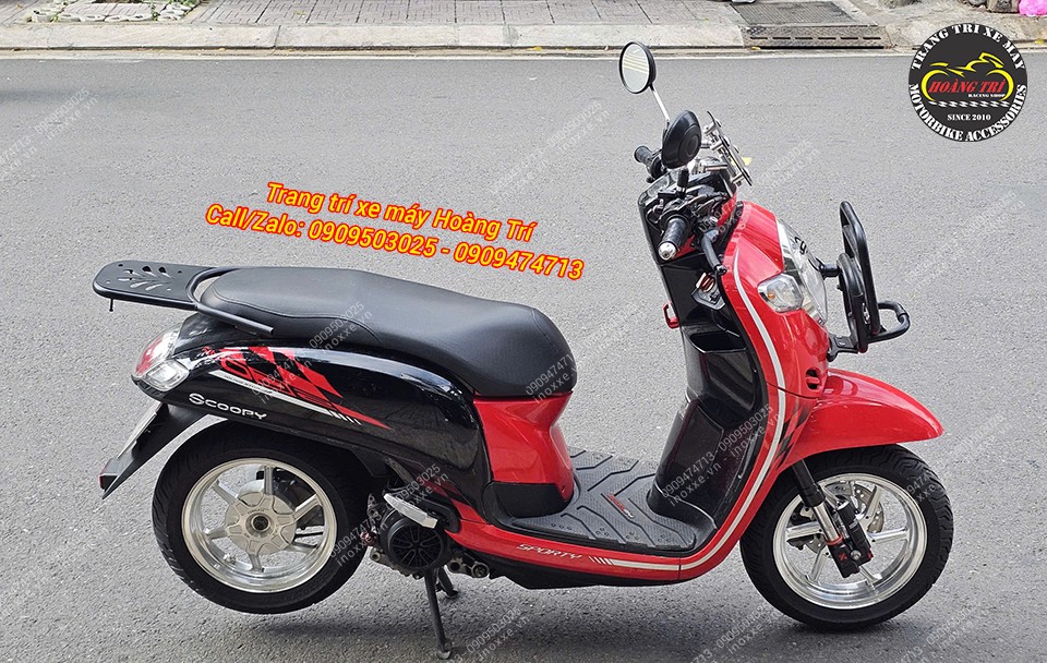 Baga sau HTR dành cho Scoopy/Genio/Stylo 160 có thể lắp thùng đựng đồ